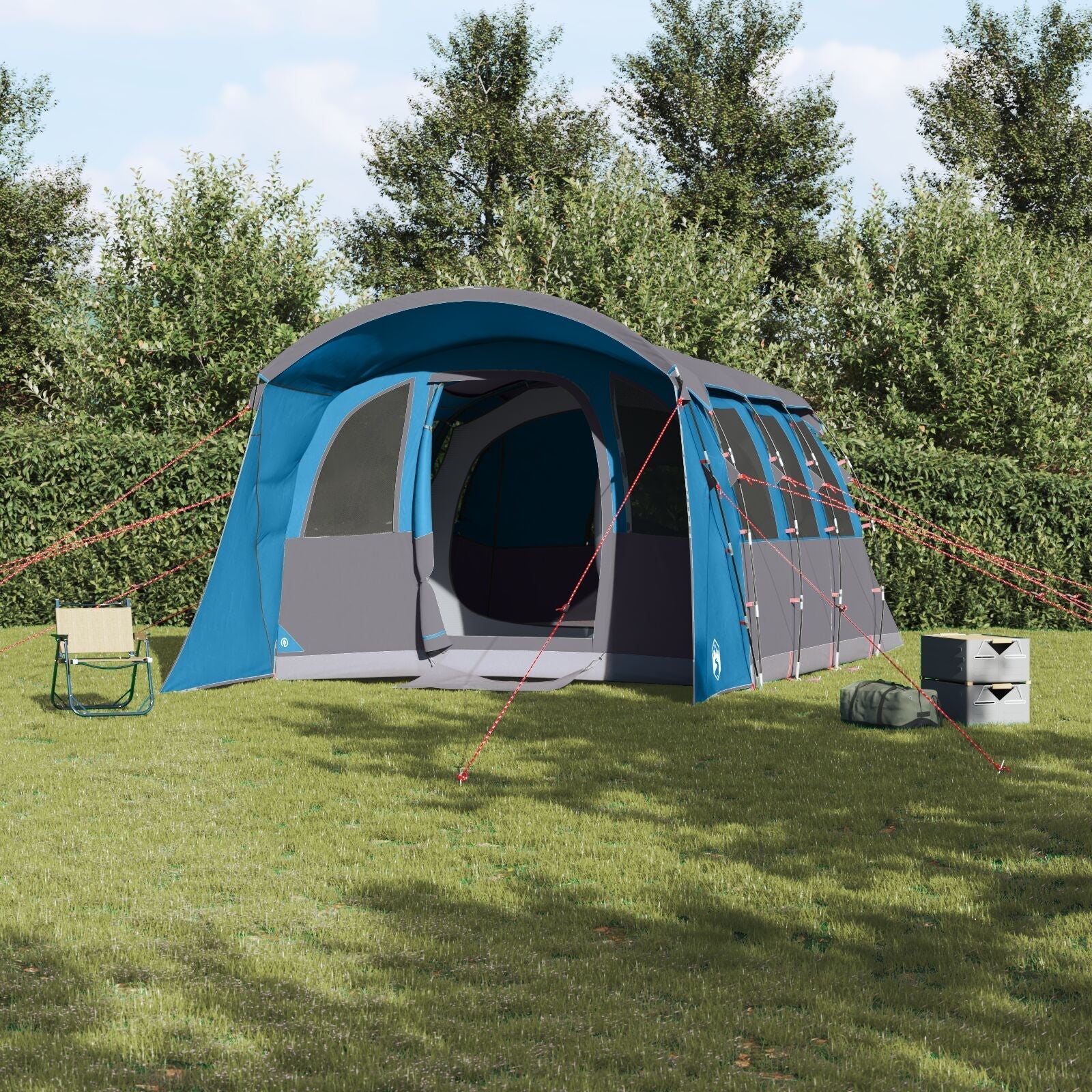 Namioty z dachem Niebieski 576 x 325 x 213 cm Poliester