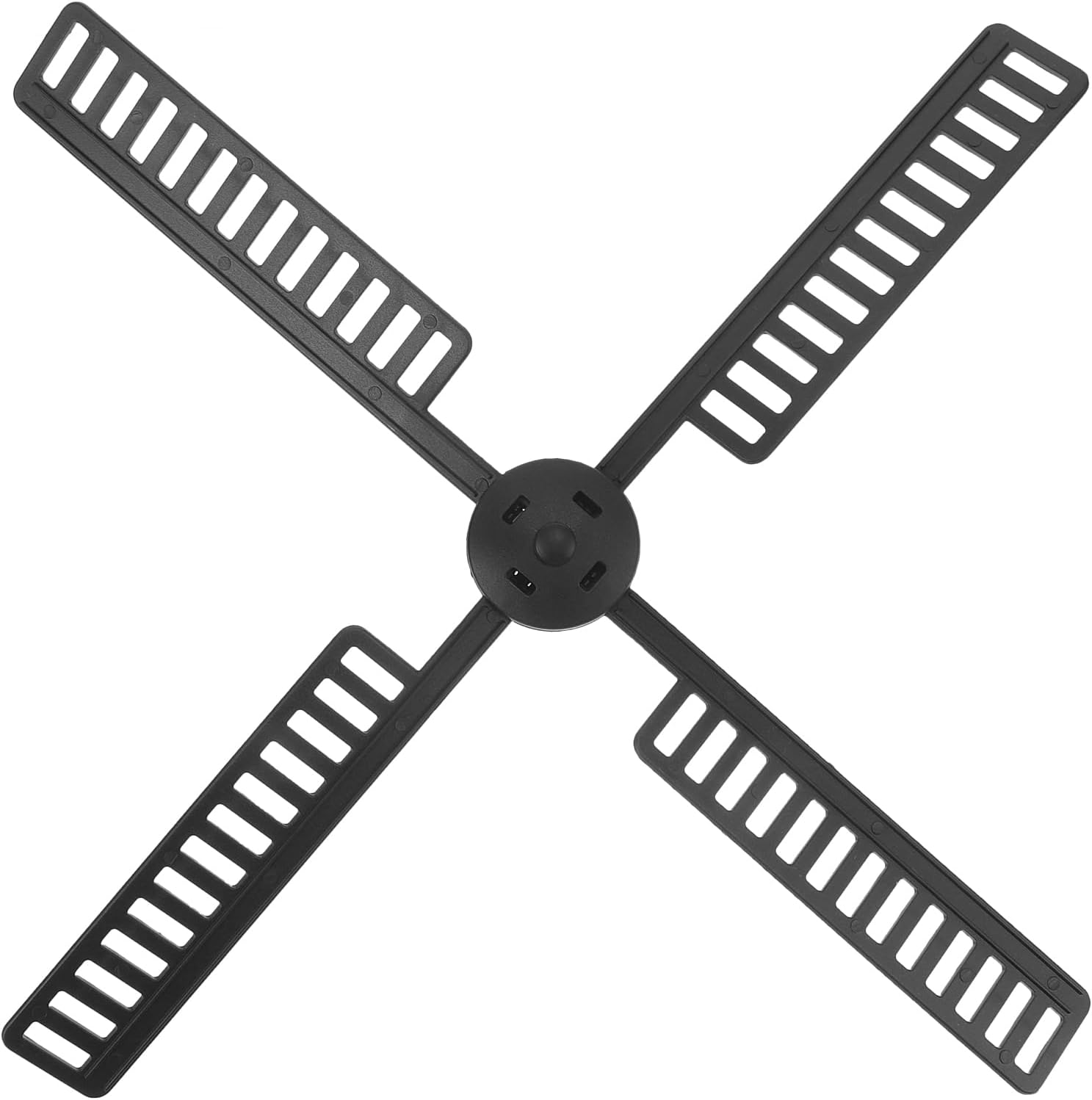 Pales De Remplacement Pour Moulin à Vent De Jardin - Plastique Noir 21x21 Cm - Accessoire Décoration - 2