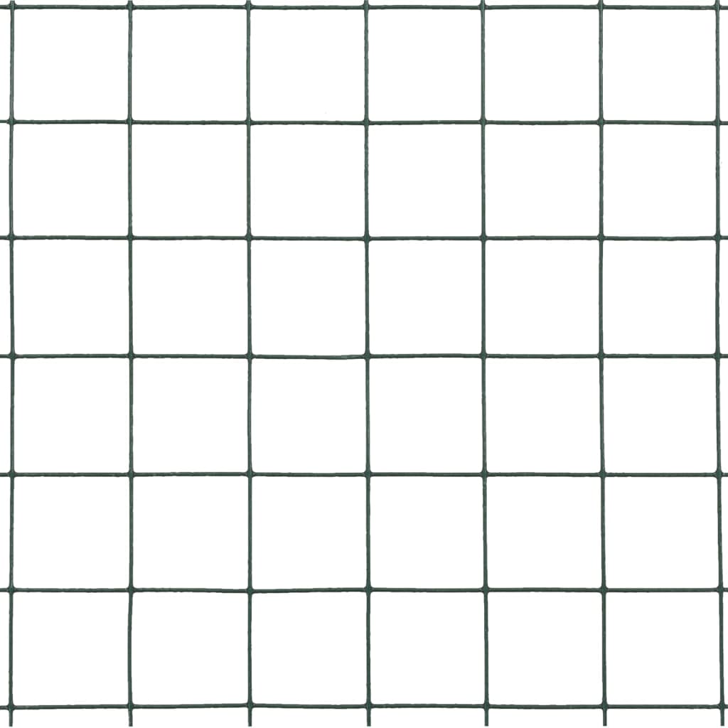 vidaXL Grillage acier avec revêtement en PVC 10x1,5 m vert - 7