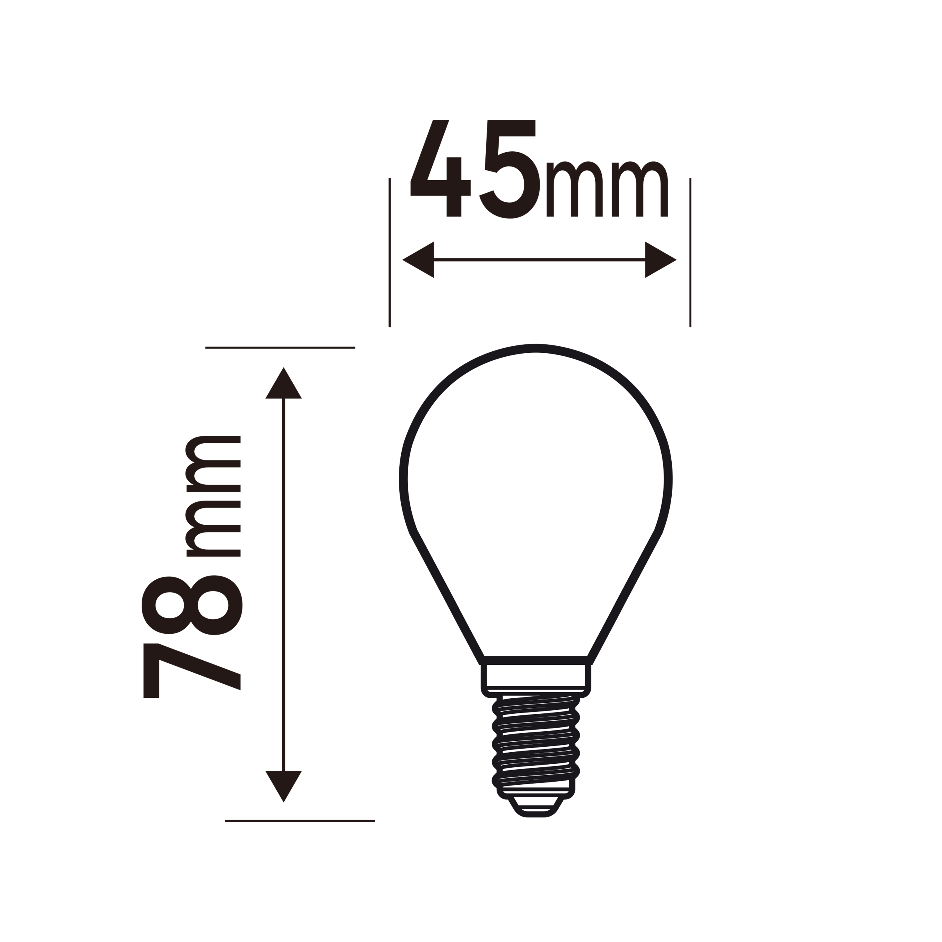 LEXMAN - Lot de 18 Ampoules LED opaques - E14 - 806LM - 5,9W équivalent 60W - Ø 45 mm - 2700K - Blanc chaud - 6