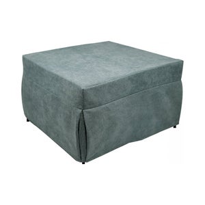 Pouf CONRAD Cotone Azzurro 50 Cm 50 Cm 35 Cm - 11