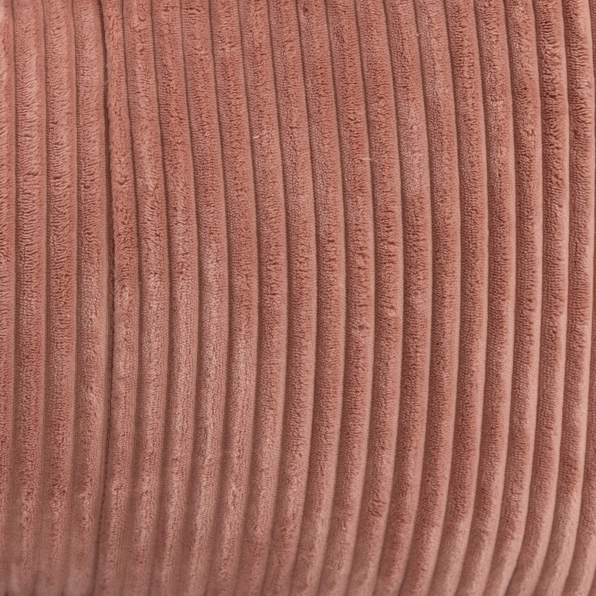 Pouf fauteuil enfant Icon velours côtelé rose aube, chambre, salon, 55x55xcm Oeko-Tex® - 7