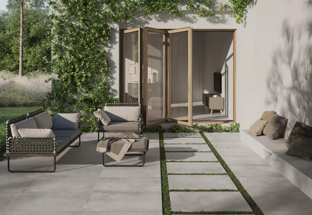 DALLE EXTERIEUR HERMOSA couleur GRIS 60 X 60 en 20 mm