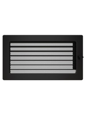 Grille De Ventilation Kratki Fresh – 17x37 Cm – Noir – Acier – Neuve