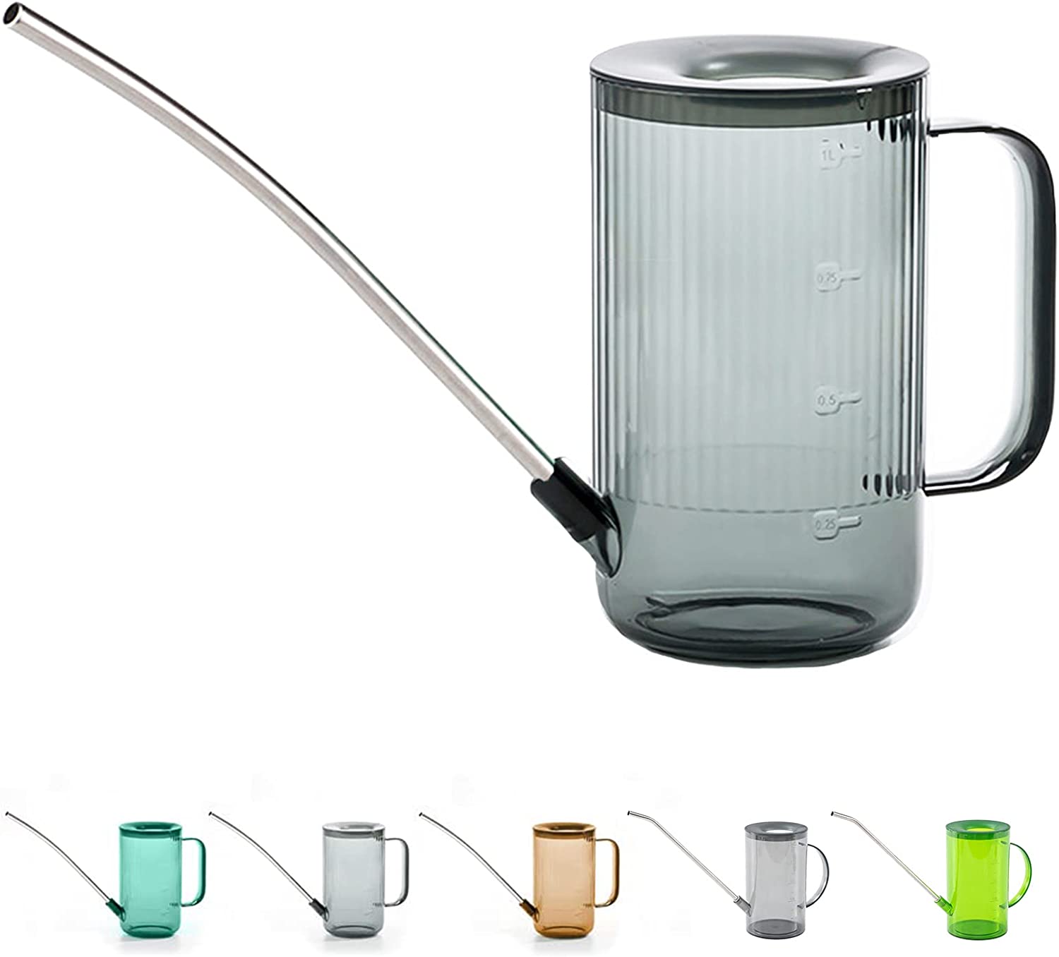 Arrosoir Pour Plantes D'intérieur Avec Long Bec 1,0 L - Arrosoir Pour Plantes D'intérieur - Petit Arrosoir D'intérieur - Arrosoir D'intérieur - Arrosage Des Fleurs, Maison, Extérieur Et Jardin