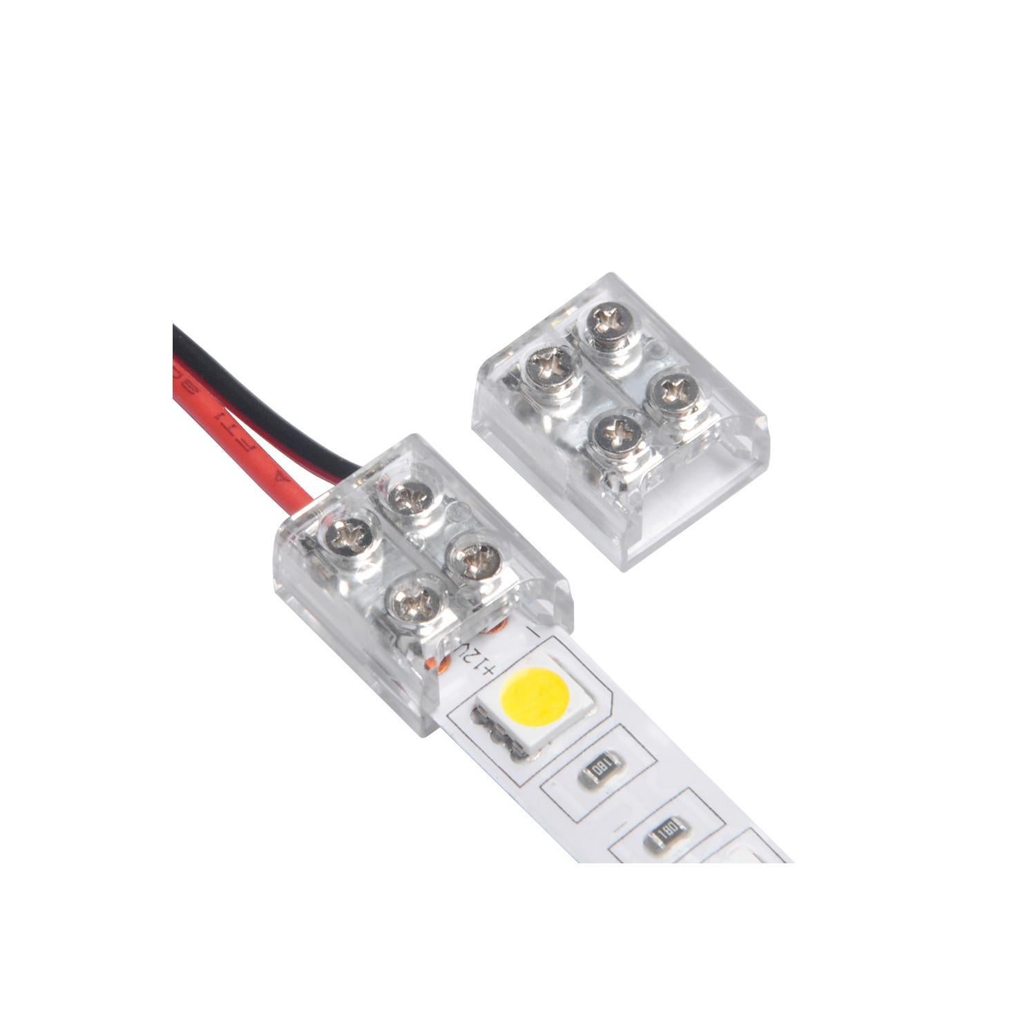 Ledkia Conector Tira LED 12/24V DC Cable con Tornillo 10 mm | Leroy Merlin