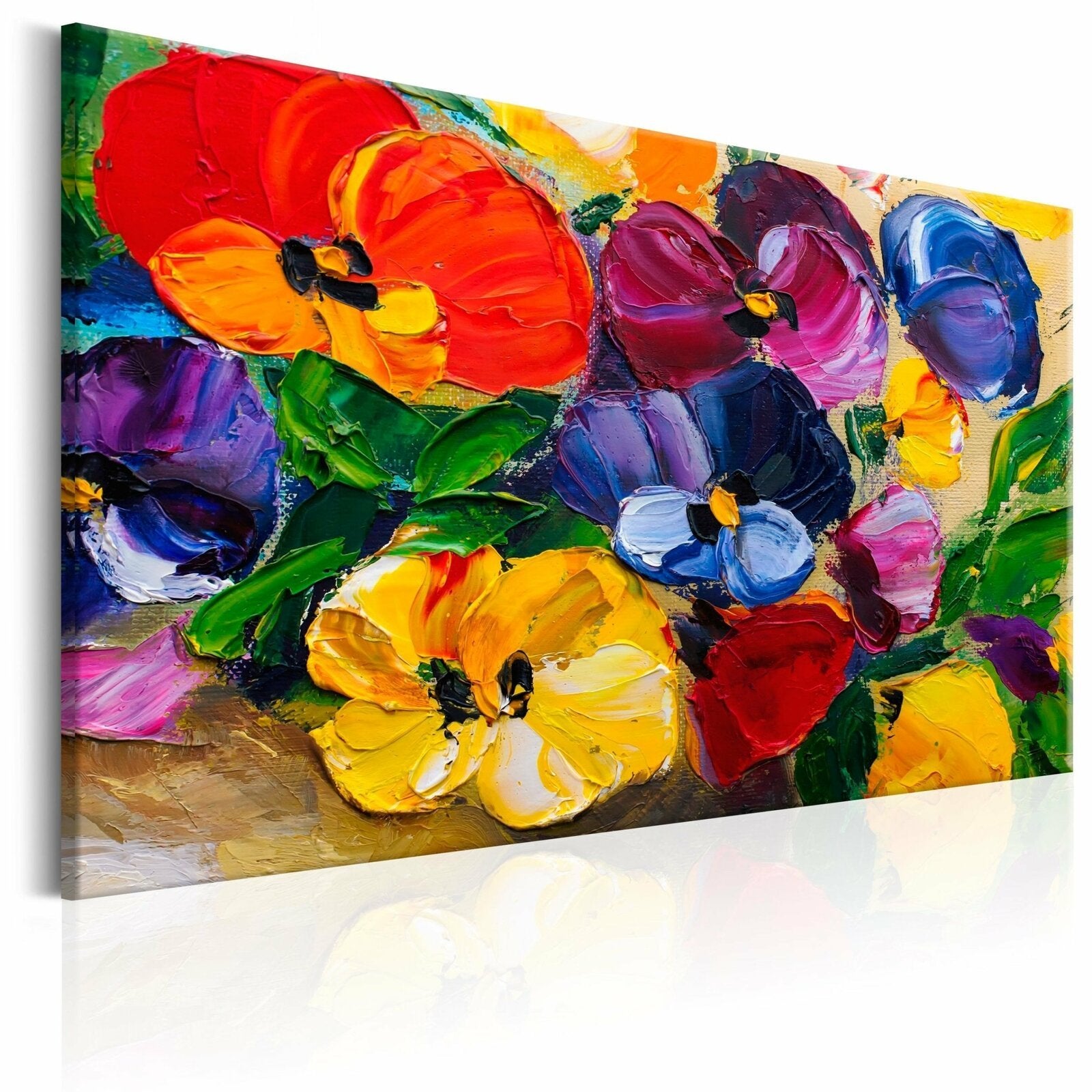 Tableau pensées de printemps - 60 x 40 cm | Leroy Merlin
