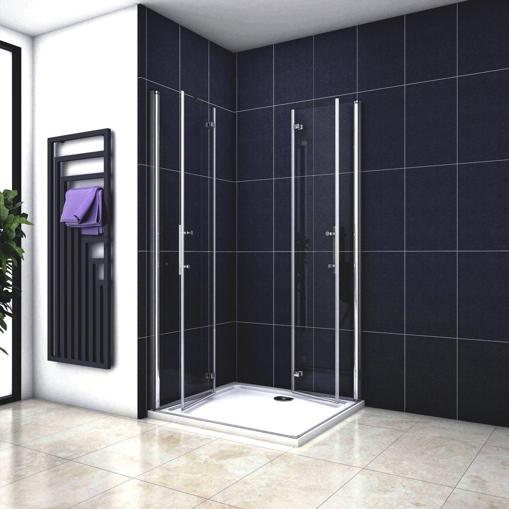 Océan Cabine De Douche 110x110x185cm En Verre Anti-calcaire 2 Portes De Douche - 2