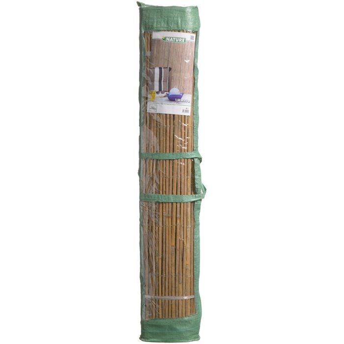 Recinzione in canne - NATURALE - Bambù spaccato - 3 x 1 m - 5