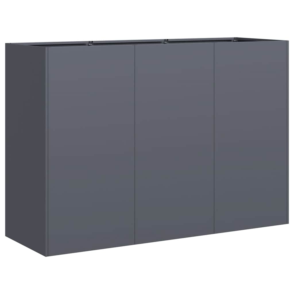 Jardinière，Pot de Fleurs anthracite 120x40x80 cm acier laminé à froid CFW77507 - 2