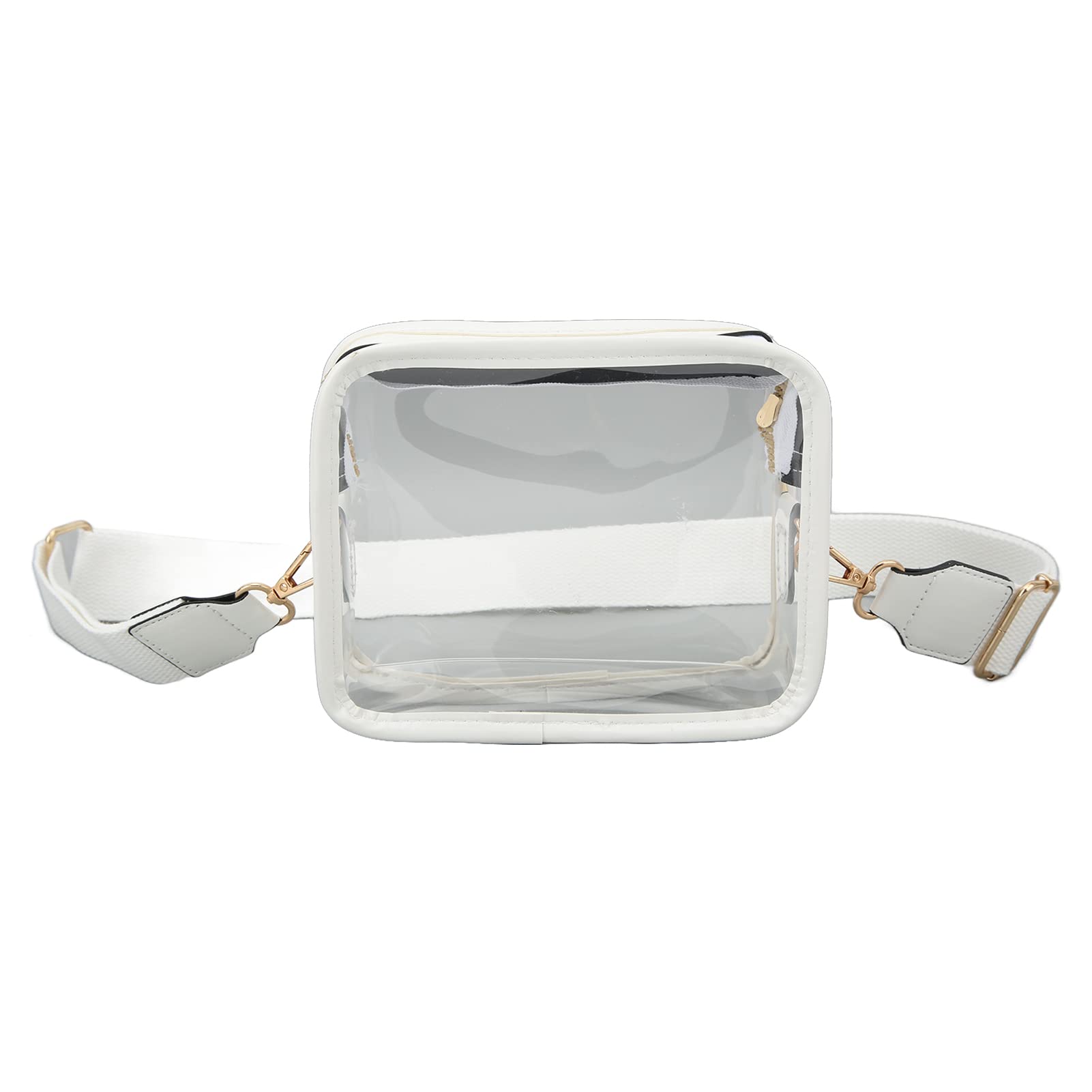 Grand Sac Fourre-Tout Transparent PVC Imperméable - Sac Stade Avec Fermeture Éclair Pour Voyages, Sport Et Shopping