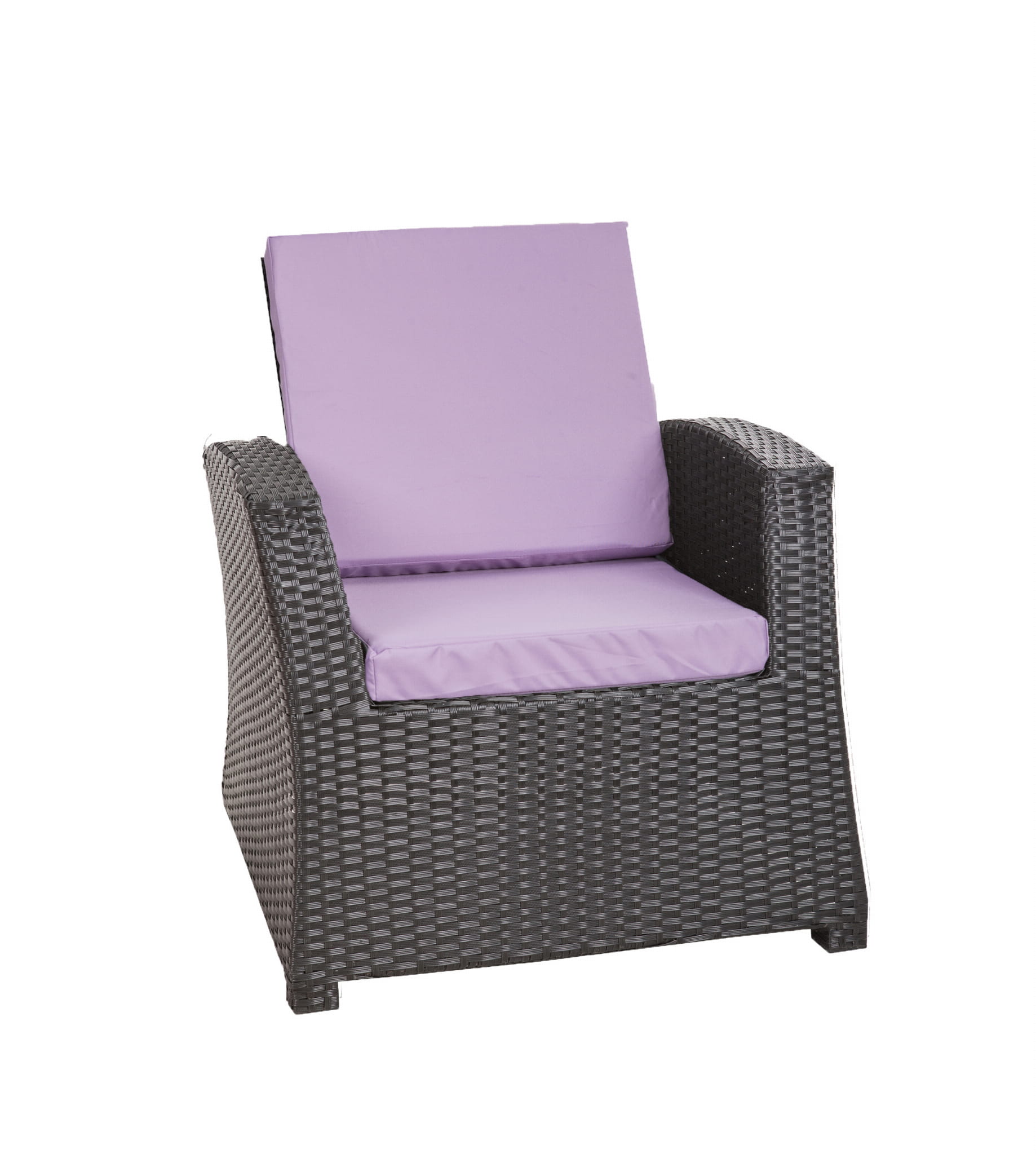1x Zestaw poduszek na fotel ogrodowy rattanowy 56x52x7 fioletowa poduszki na krzesło ogrodowe z oparciem poduszki na fotele technorattanowe na taras
