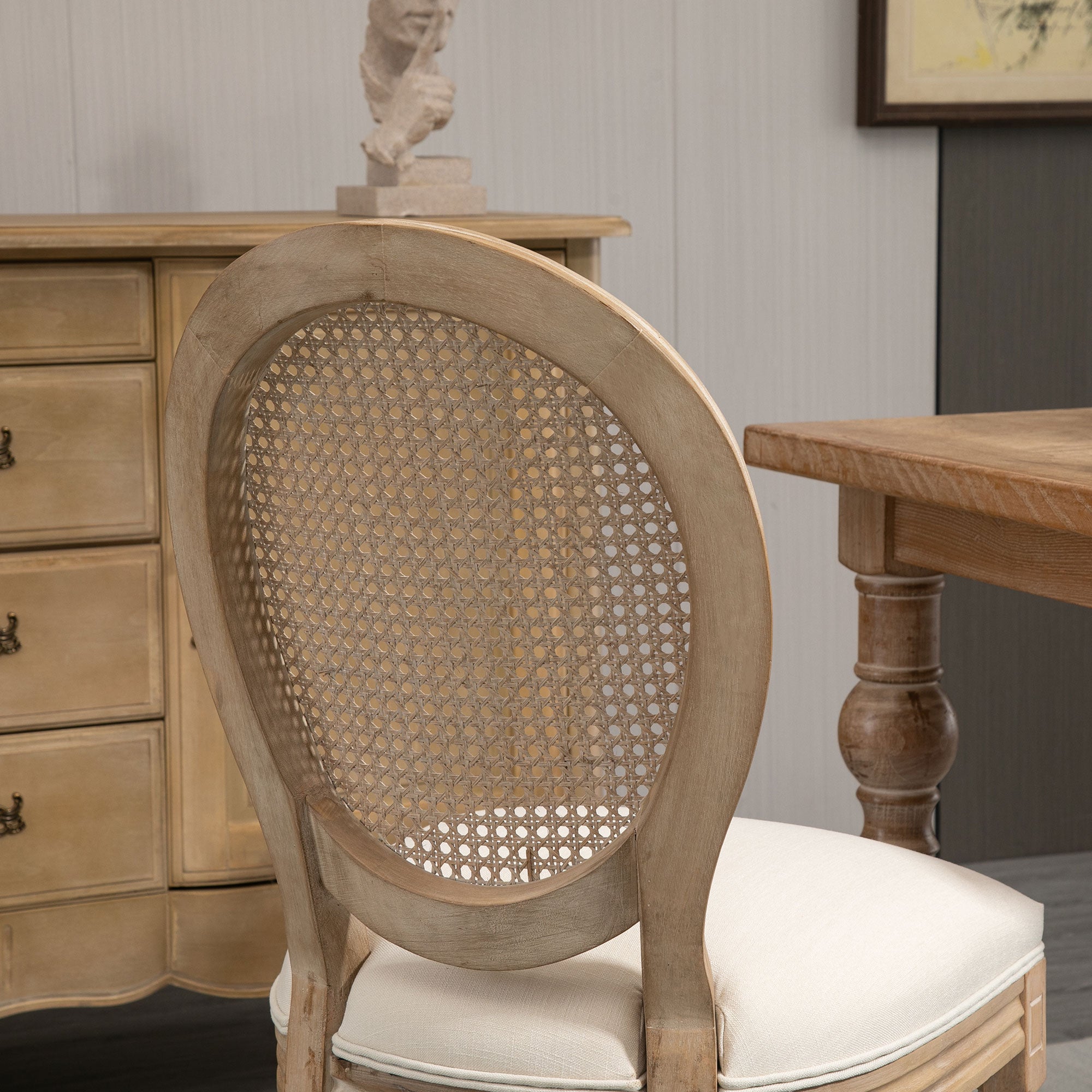 Chaise de salle à manger tissu polyester 2 places HOMCOM - 9