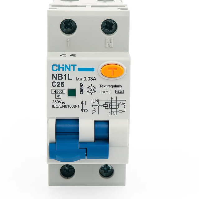 Interruttore Magnetotermico CHINT NB1L-2 - 32A, 300mA, Tipo AC, 230Vac - Foto 4