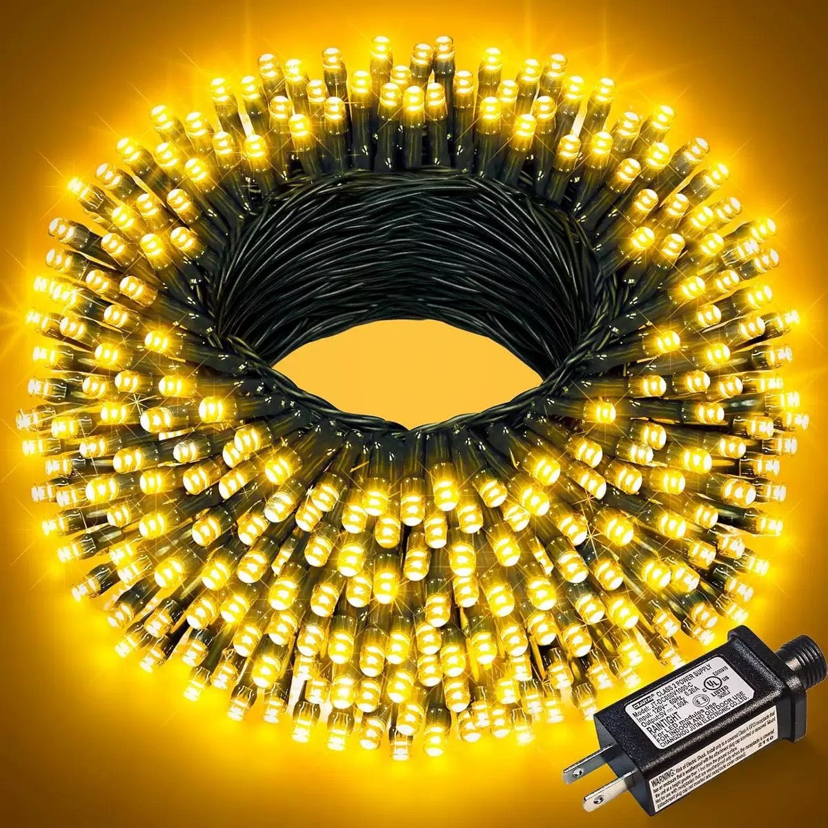 Guirlande lumineuse de Noël 1300 LED pour intérieur/extérieur, 8 modes Guirlande lumineuse de Noël 1300 LED pour intérieur/extérieur, 8 modes