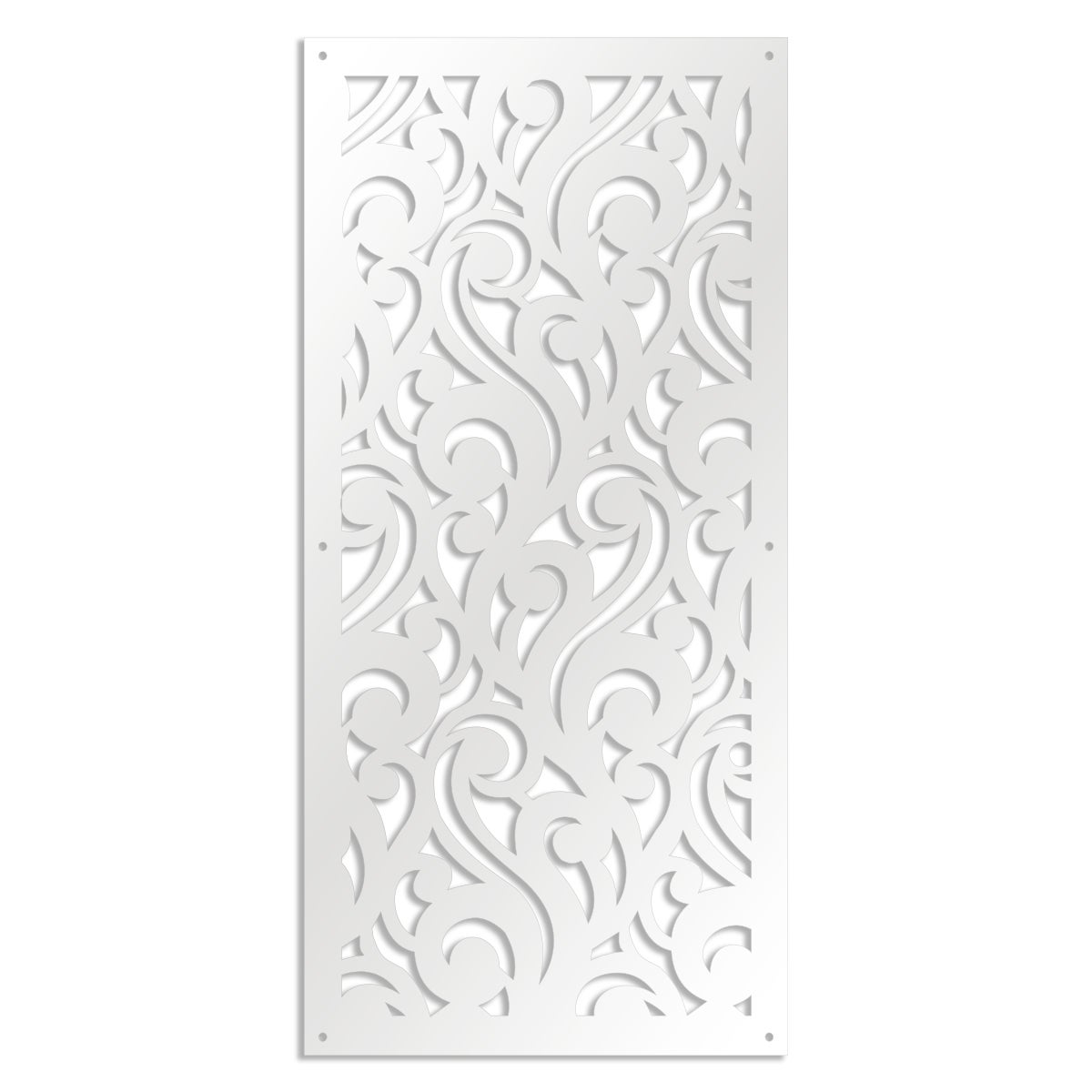 CURL - Panel perforowany PCV - Parasol przeciwsłoneczny o wymiarach 50x150 cm - kolor biały
