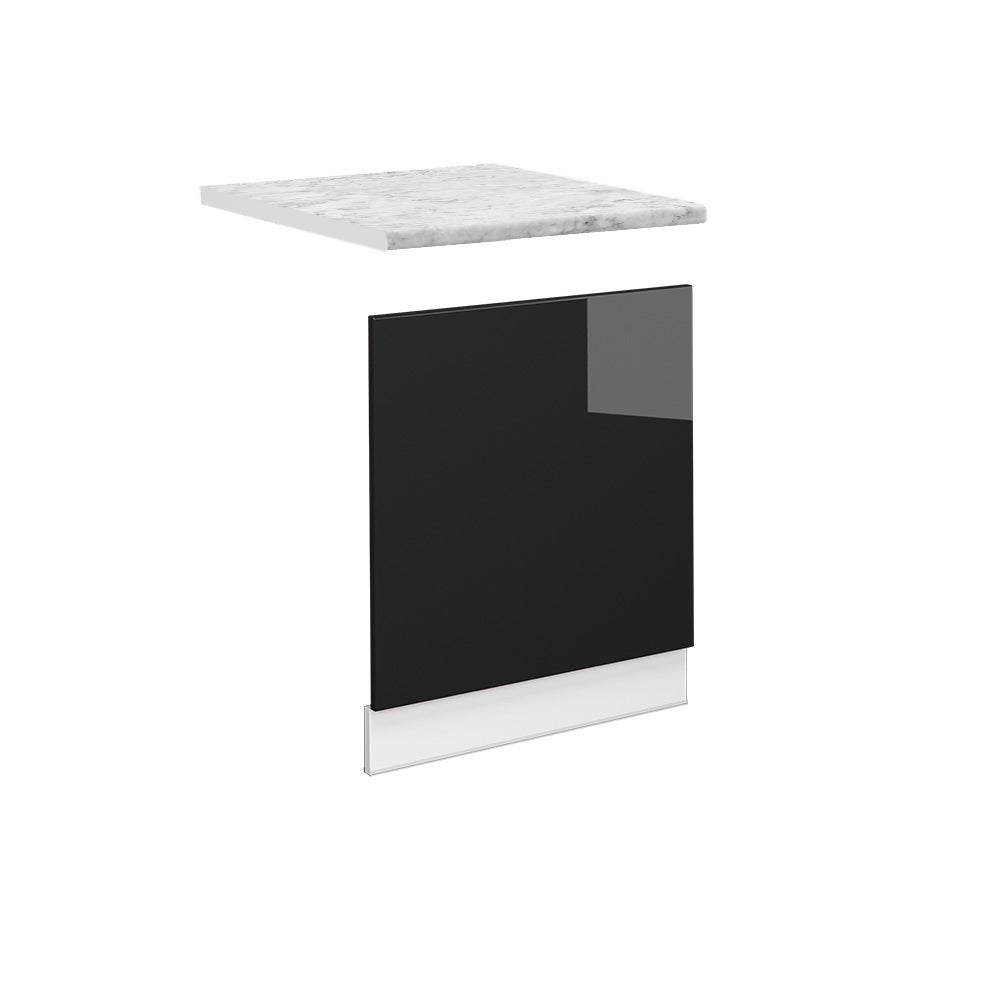 Vicco Panel przedni Fame-Line, Czarny dąb wysoki połysk, 60 cm , BP Marmur