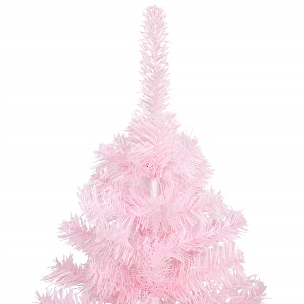 Maison Exclusive - Albero di Natale Artificiale Sottile con Base Rosa 150 cm PVC - 2