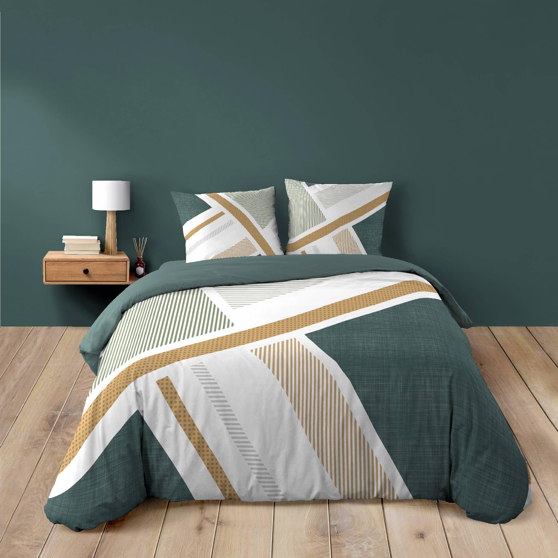 Housse de couette 240x220 + 2 taies ZEPHYR 100% coton - 8