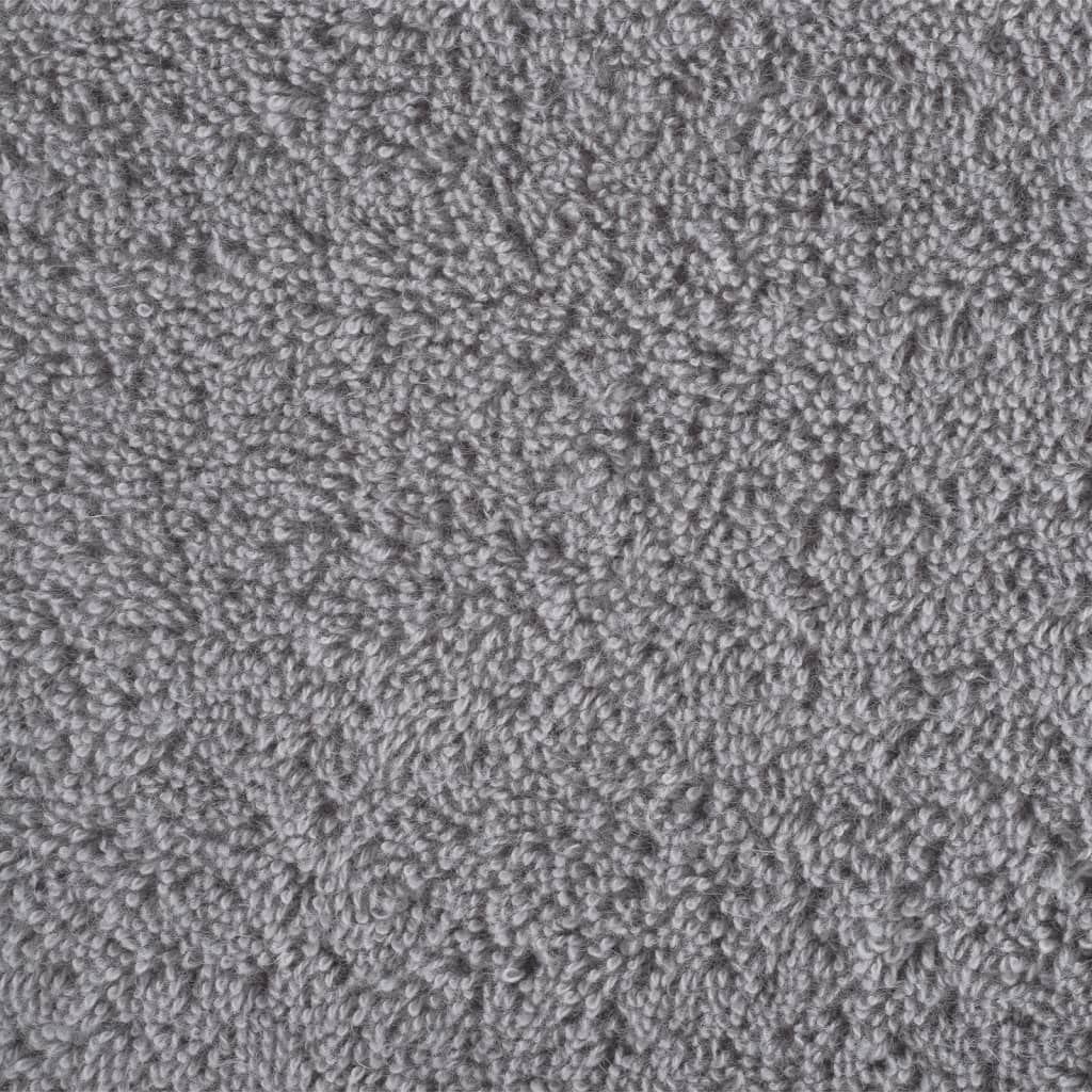 Asciugamani Premium SOLUND 4 pz Grigio 50x100 cm 600 g/m² vidaXL - 5