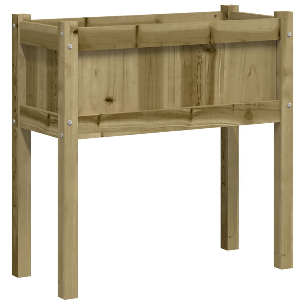 Lot de 2 Jardinières | Bac à fleurs | Pot de fleurs avec pieds bois de pin imprégné888529 - 4