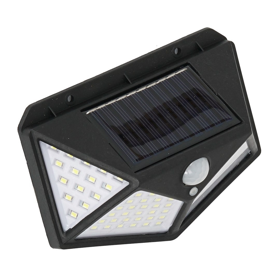 Kinkiet solarny z czujnikiem ruchu BATMAN LED 3W Neutralna biel 80lm czarny wym:10x13,5x5,5cm IP44 Eko-Light