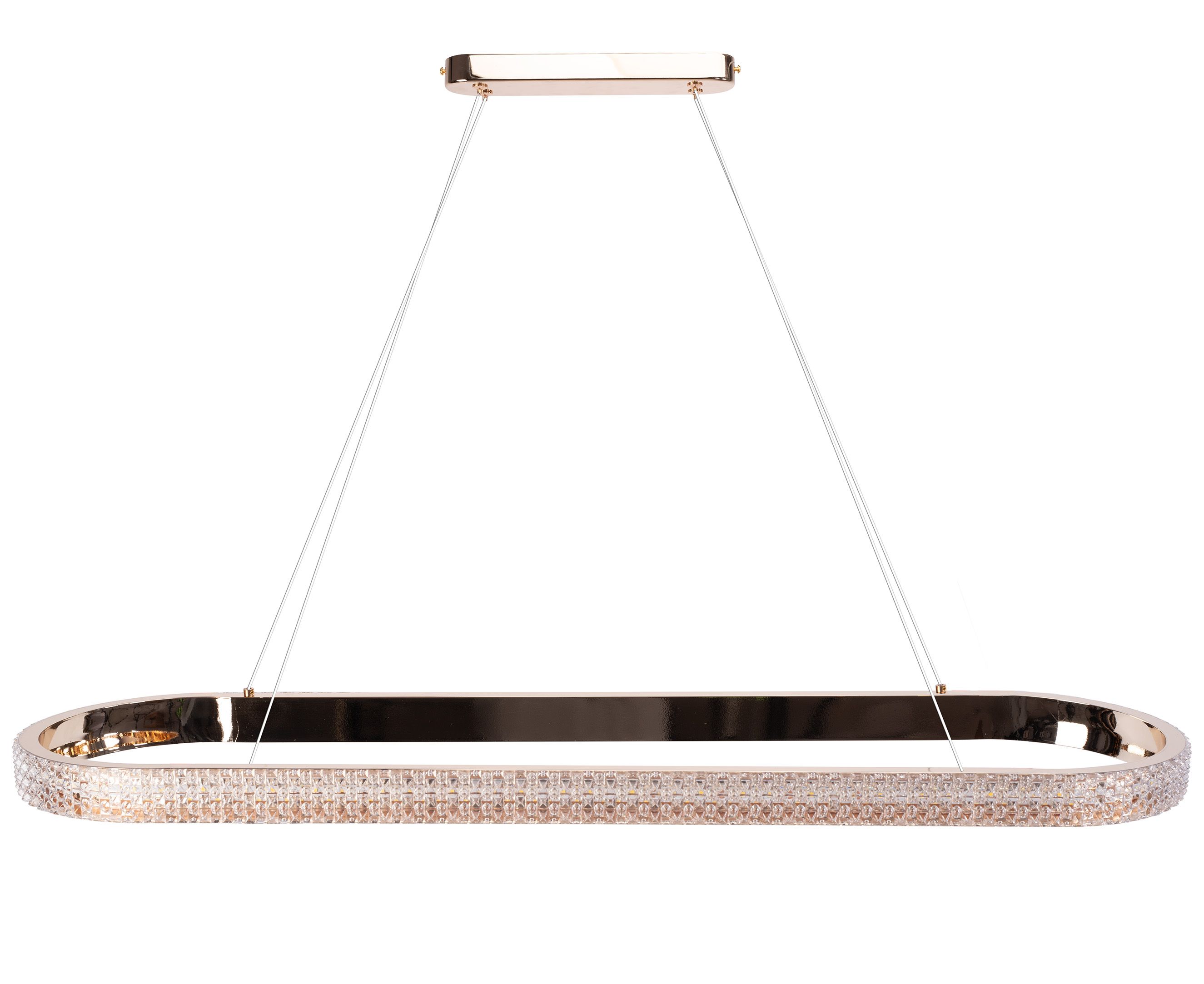 Lampa Sufitowa Wisząca Led Toolight App1751-Cp Złoty 90Cm