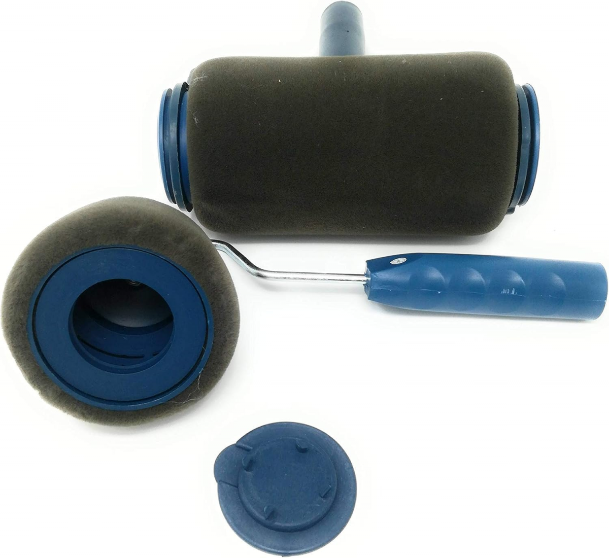 Rouleau à peinture avec réservoir anti-goutte rechargeable, poignée extensible, accessoire de peinture, kit complet 200 pièces - 6