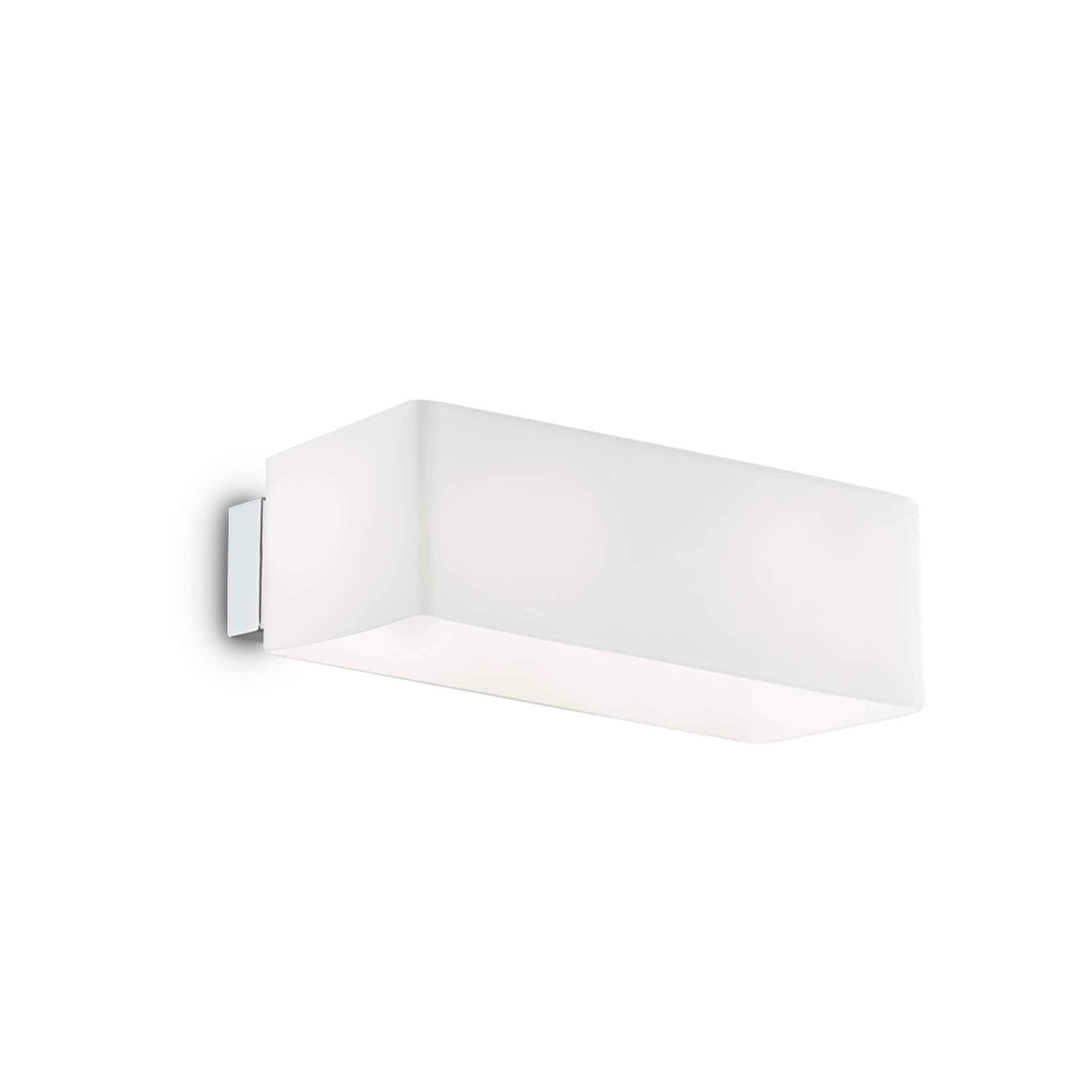 Ideal Lux  Applique Murale Blanche Box 2 Ampoules , Leroy Merlin