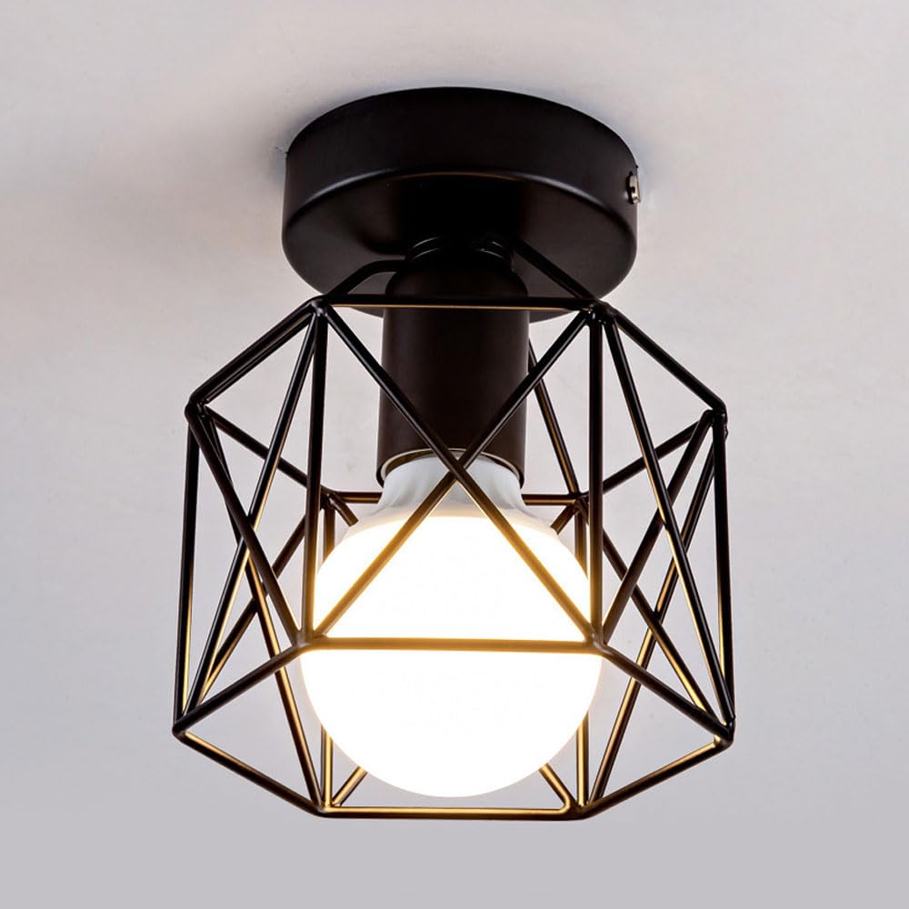 Industrialna lampa sufitowa z metalu sztuka żyrandol półwpuszczana lampa sufitowa odpowiednia do salonu sypialni baru żarówka nie jest dołączona