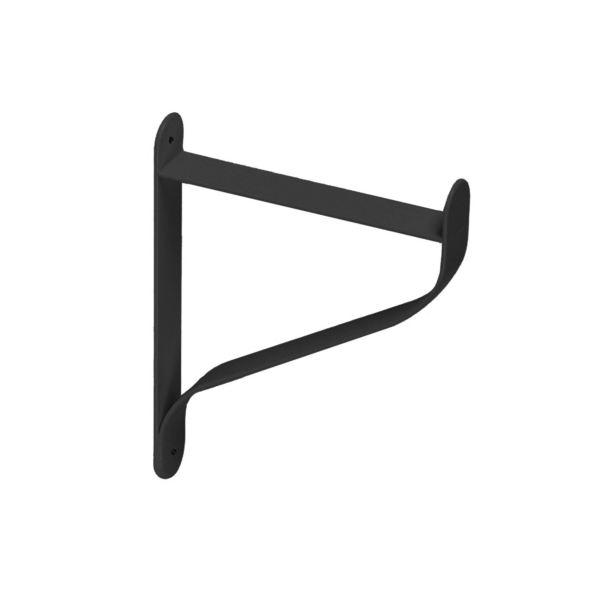 REI | Suporte de Parede para Prateleira 1472 | 206 mm | 25x210x206 mm | Aço Preto Fosco | 20 kg - 2