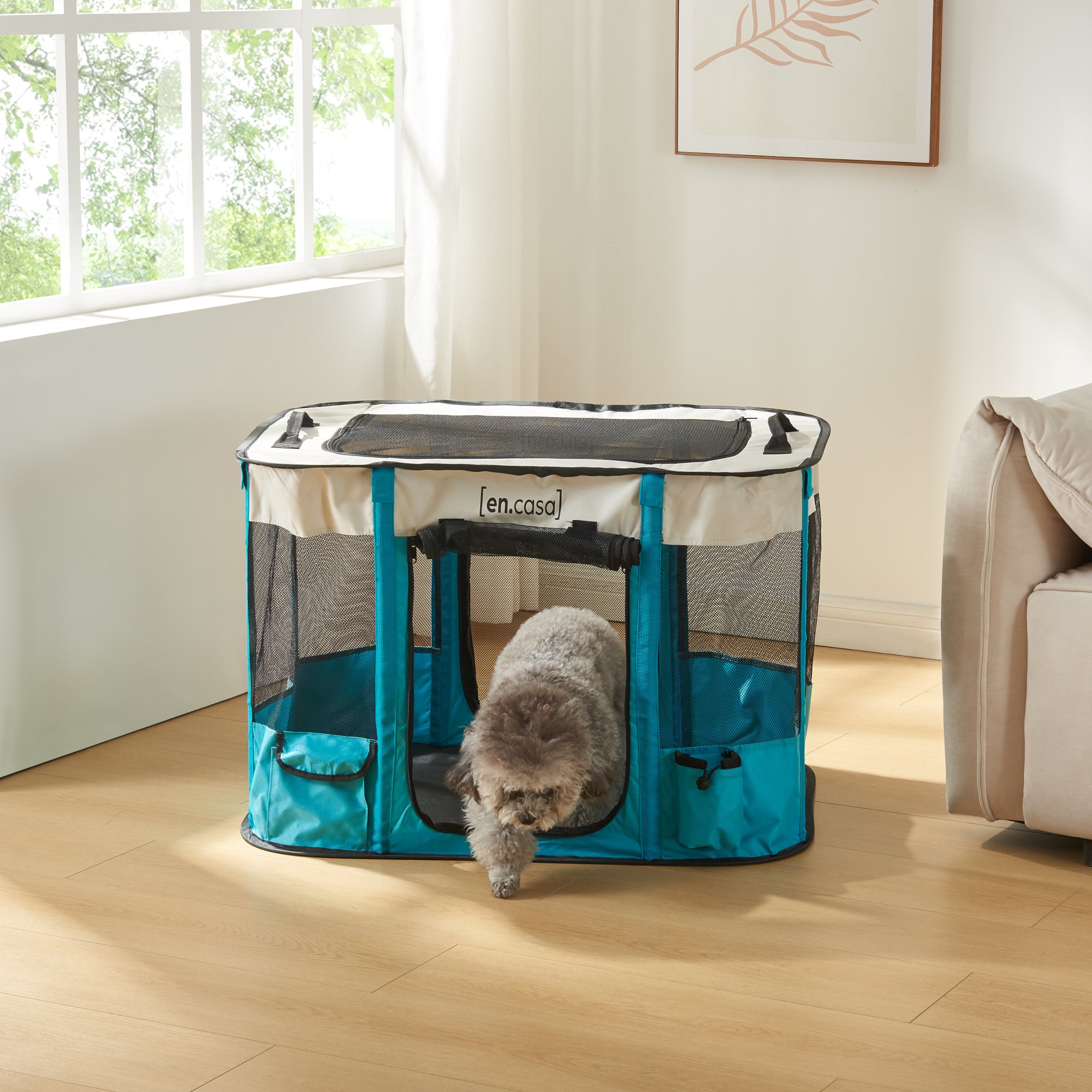 Copertura Per Piscina Portatile Per Cani Rotonda Facile Set