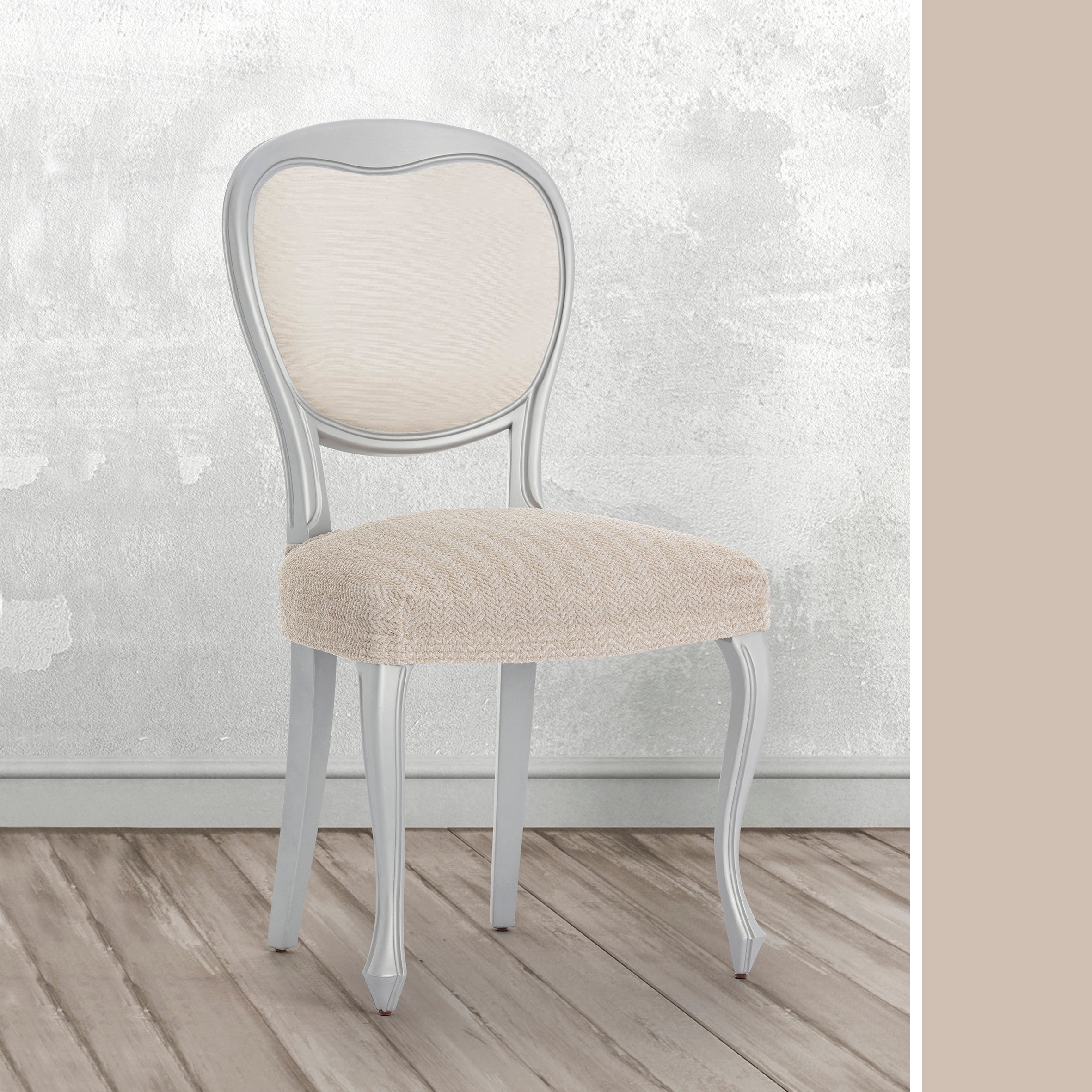 Pack 2 coprisedia Jaz bielastico biancheria 40 - 50 cm - 3