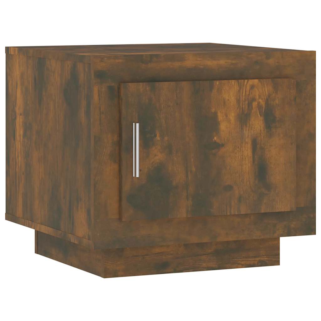 vidaXL Table basse chêne fumé 51x50x45 cm bois d'ingénierie - 2