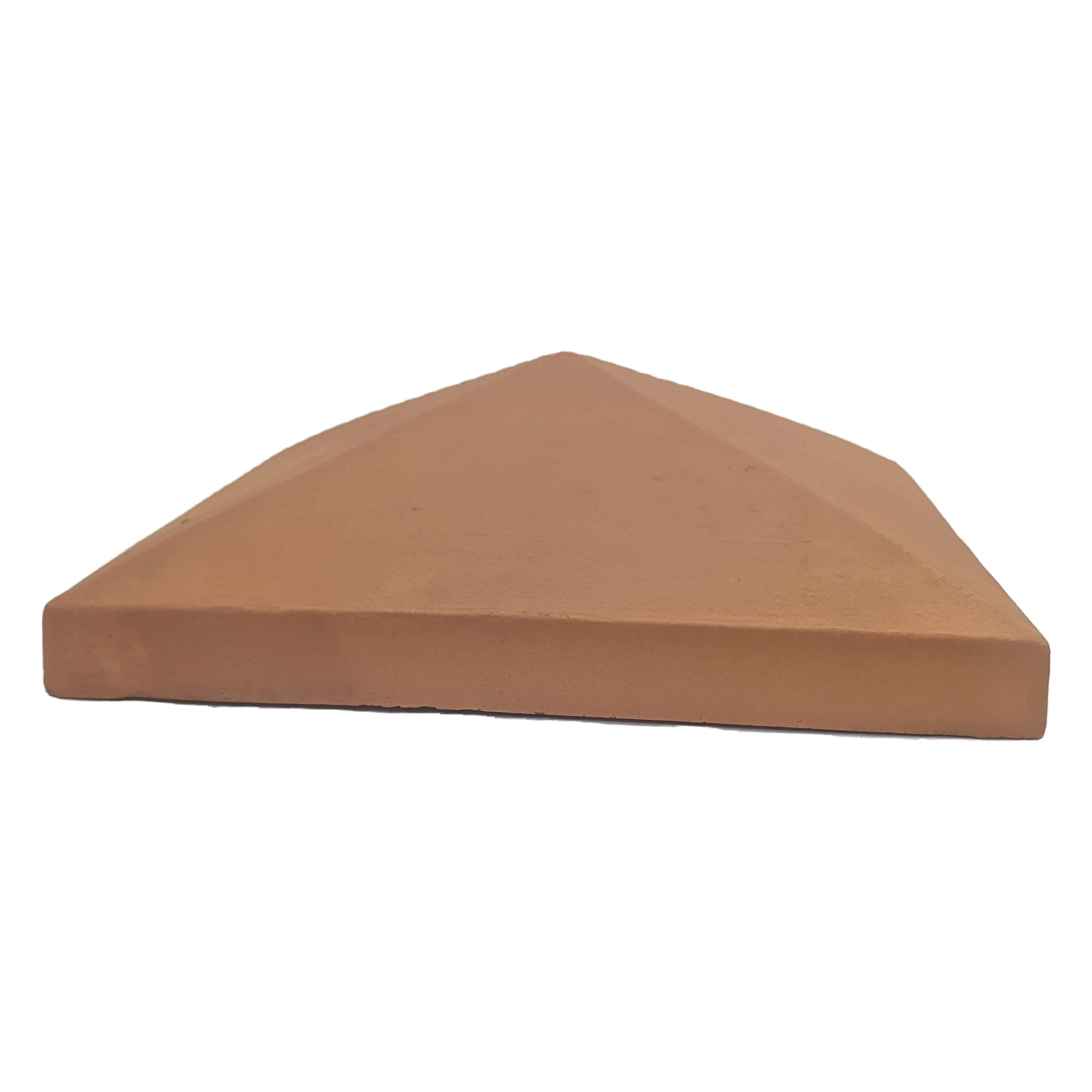Chapeau Pilier 42x42 Pointe De Diamant - Rouge - 2