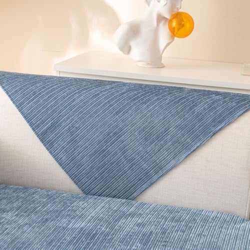 Cuscino protettivo per divano, cuscino di protezione, cuscino in cotone e lino, protezione antigraffio per animali domestici, 70 x 210 cm - 6