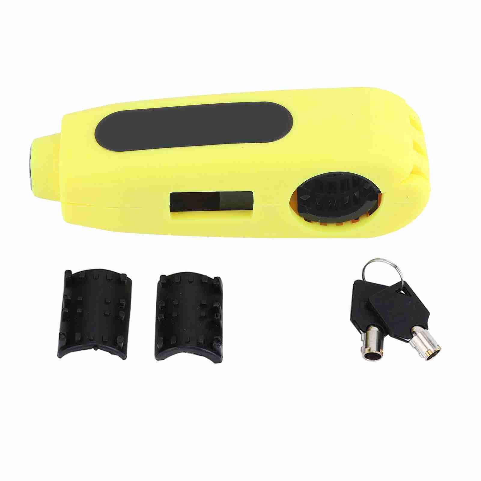 Blocco leva freno manubrio moto universale, manopola acceleratore, antifurto, sicurezza (giallo) - 6