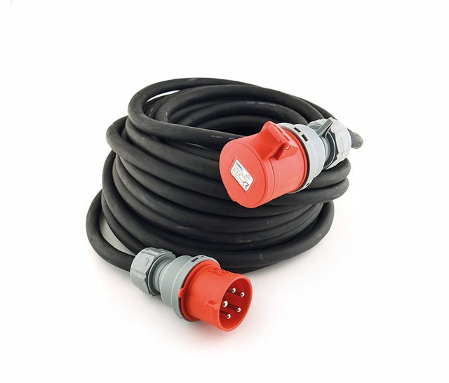 Cavo di prolunga in neoprene EN 60309 - 25m - 400V-32A - 3P+N+T - 5G6mm2 Repamine