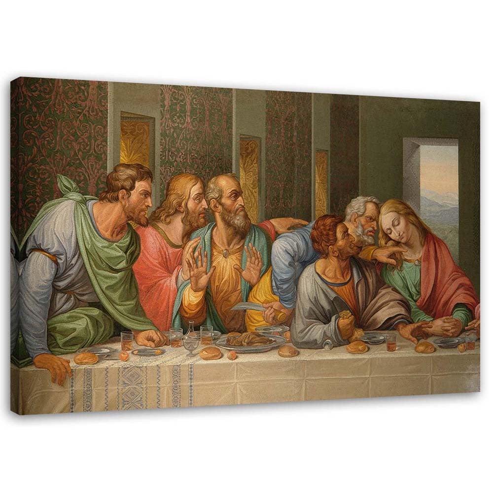 Obraz na płótnie, Ostatnia Wieczerza Leonardo da Vinci 100x70