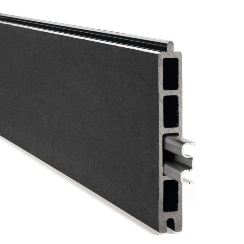 Kit complet clôture composite et aluminium sur platine L10.80 x H1m gris anthracite - 3