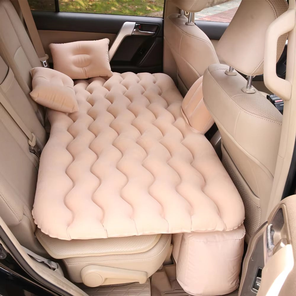 Gonfleur Et Matelas Gonflable De Voyage En Voiture Siège Arrière Gap Pad Camping Air Couch Auto