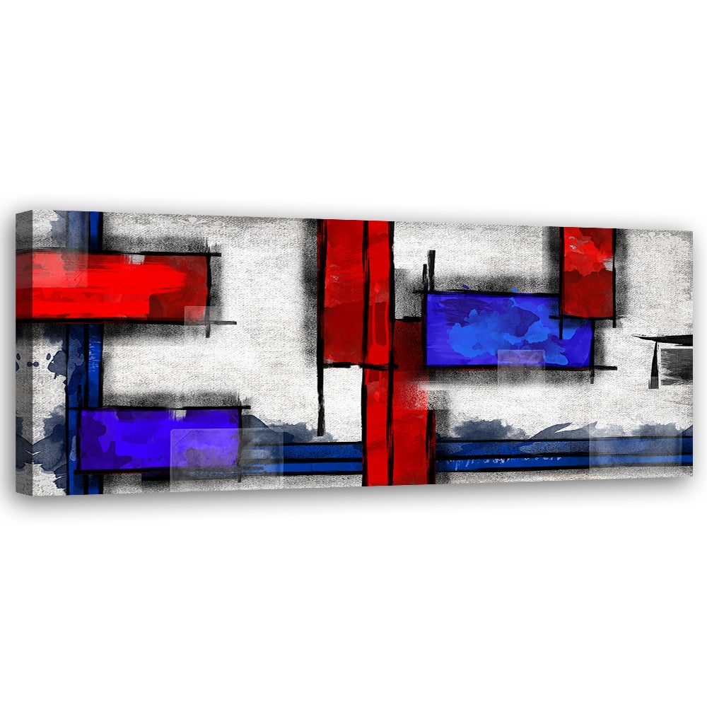 Obraz na płótnie, Abstrakcja geometryczna 120x40