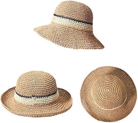 Chapeau de soleil souple à large bord pliable avec protection UV pour femmes - 4