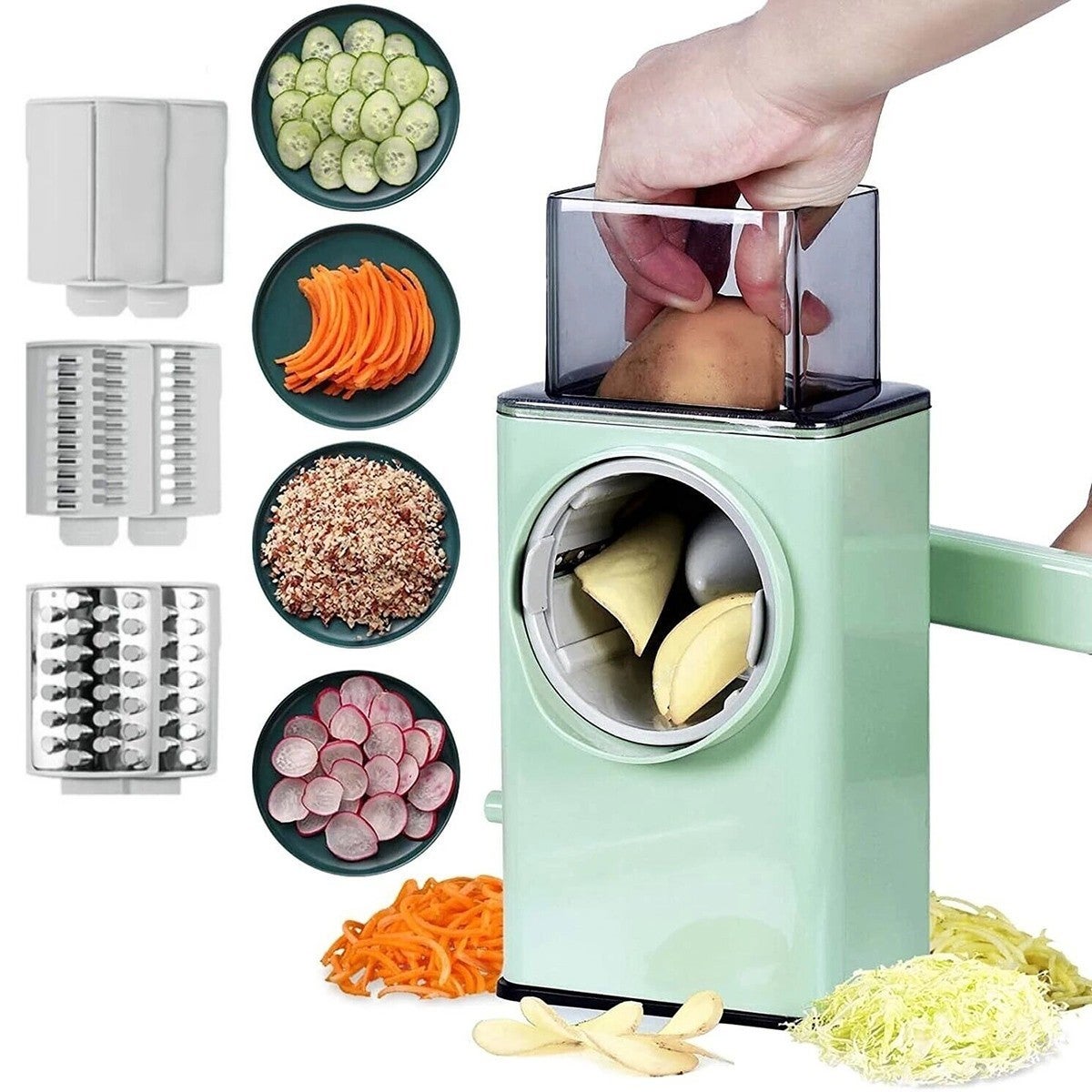 LD-00763 CORTADORA DE VERDURAS MANUAL MULTIFUNCIONAL CON MANIVELA ...