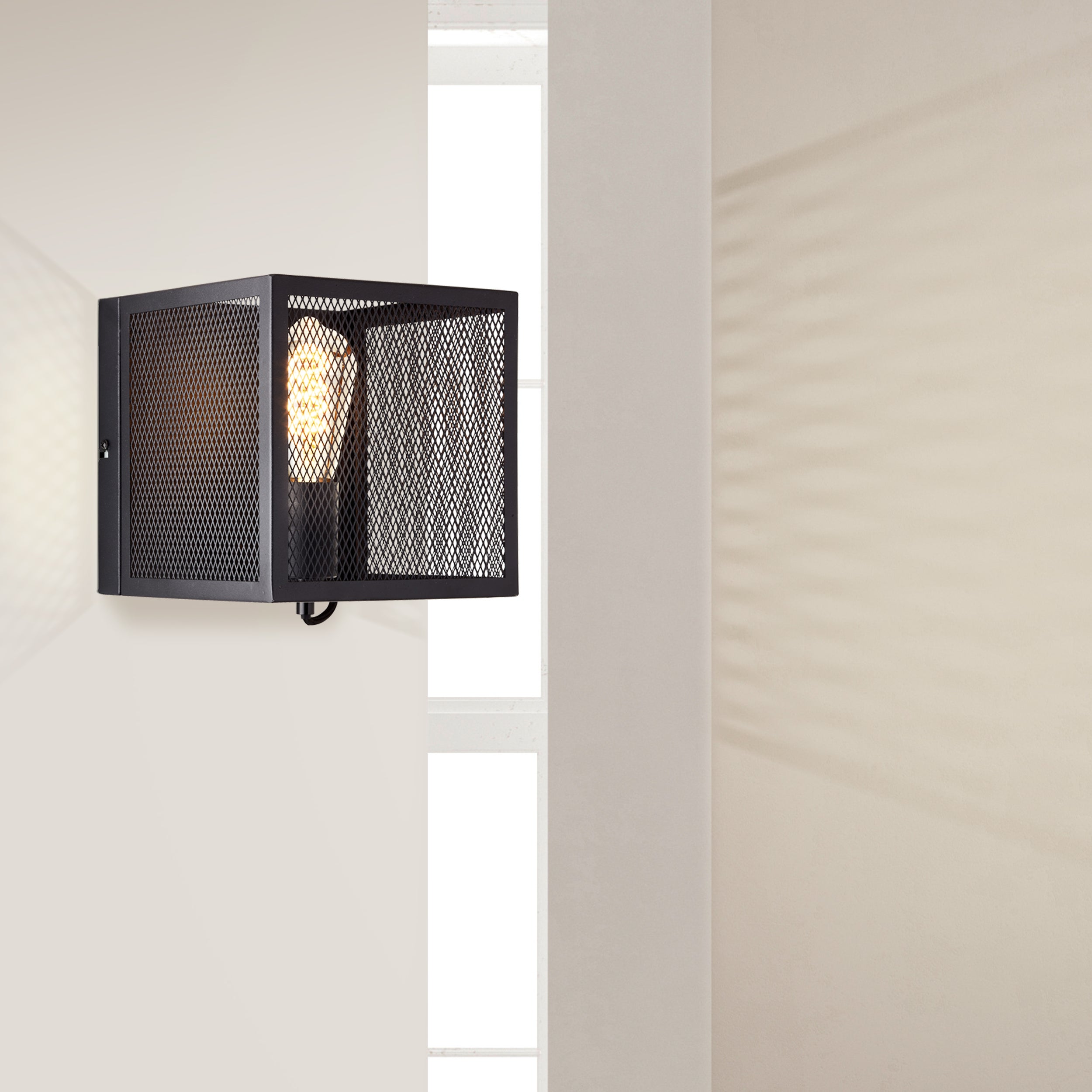 Brilliant lampa ścienna Maze 1 lampa korundowa czarny czarny 1x A60, E27, 40 W - 5
