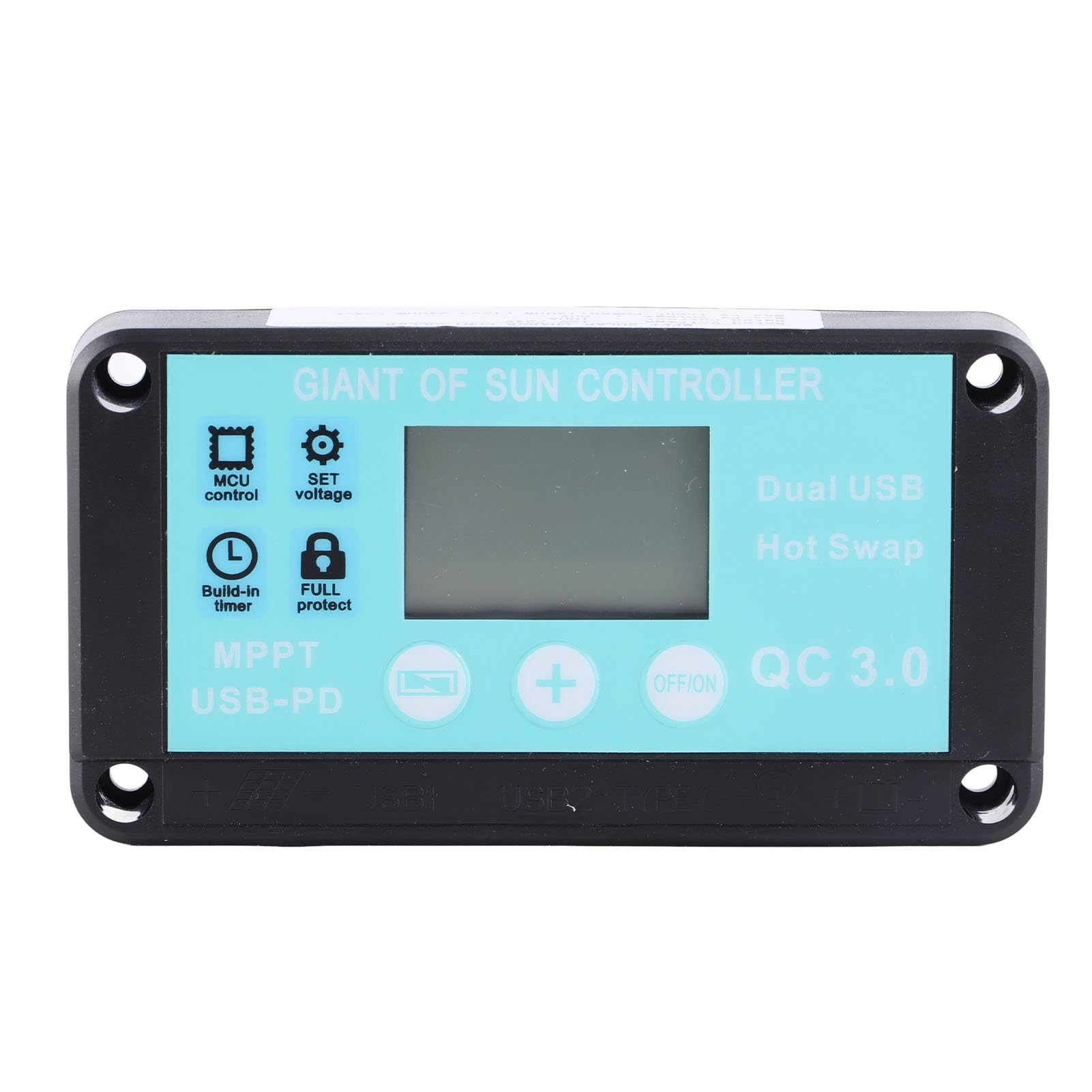 PANNELLI SOLARI PORTATILI CARICABATTERIE DA 50 W CON REGOLATORE MPPT PER BATTERIE DA 12 V E APPARECCHIATURE DI RICARICA CC - 7