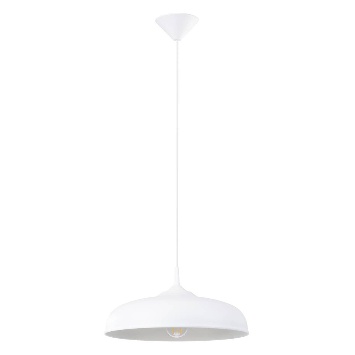 Lampa wisząca Gina biała 1xE27x15W wym: 74 x 38 x 38 cm metal Sollux Lighting