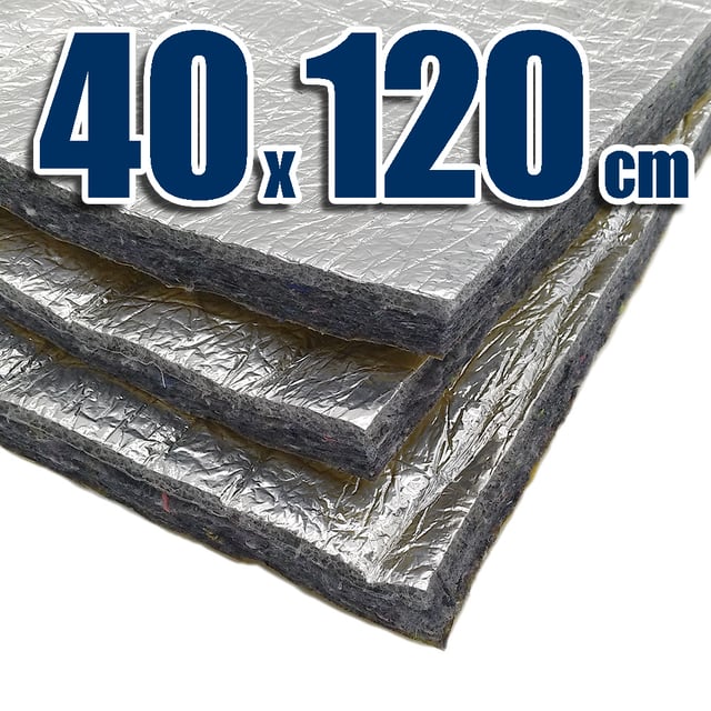 Panneau isolant acoustique spécial (40 cm x 120 cm) - Isolation acoustique et thermique pour maisons, bureaux, véhicules, caravanes