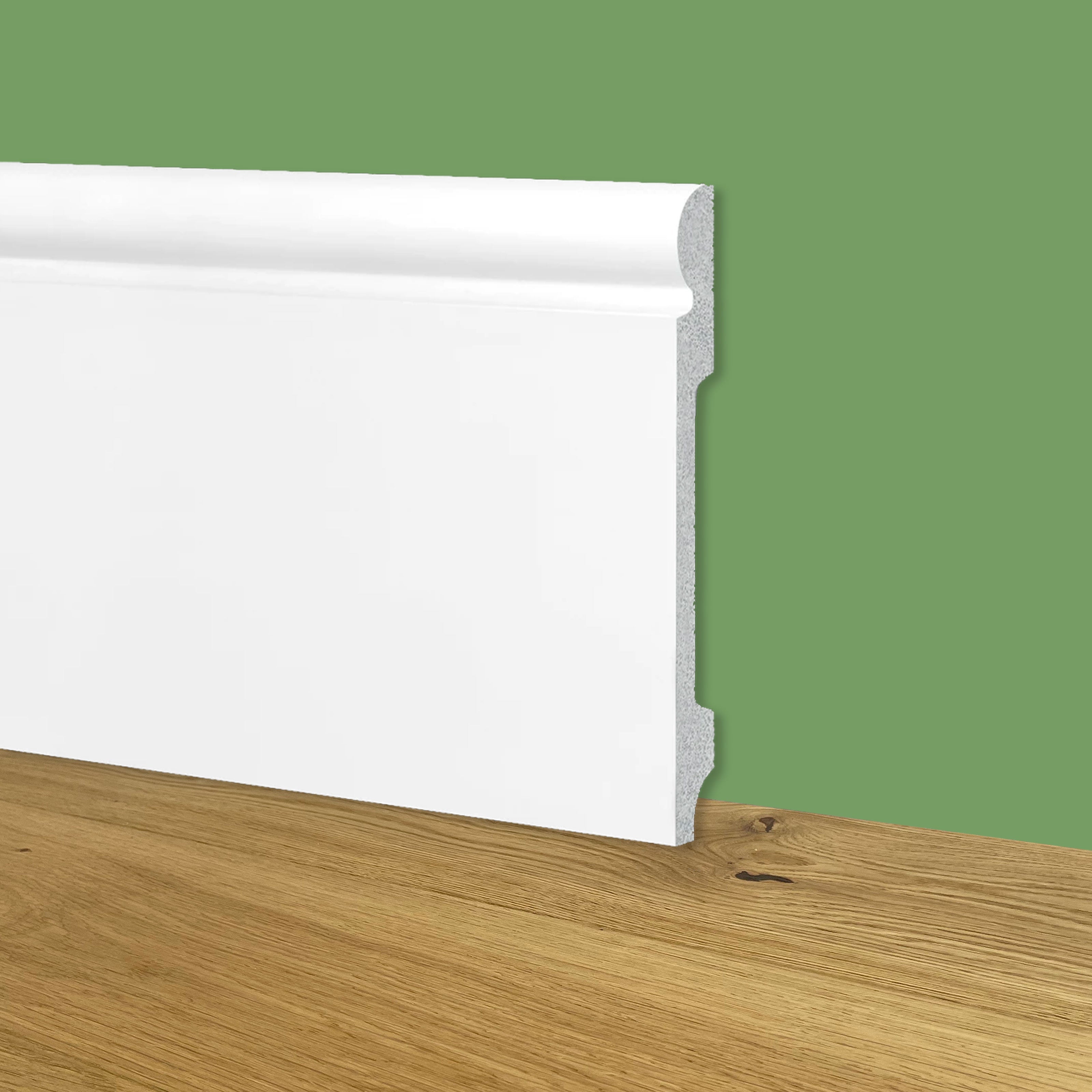 Plinthe modèle WHITE DUTCH 120x16 en POLYMÈRES Polystructurée (prix — free download