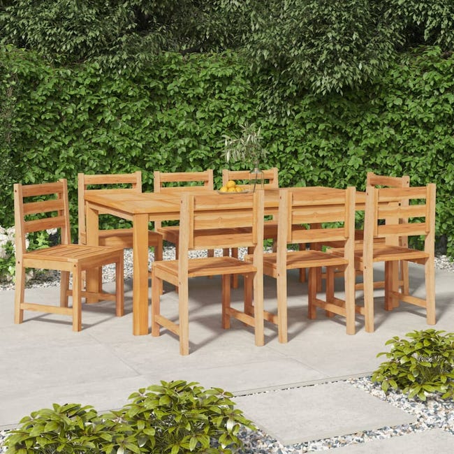 Sedie da giardino unità in legno massello di teak Leroy Merlin